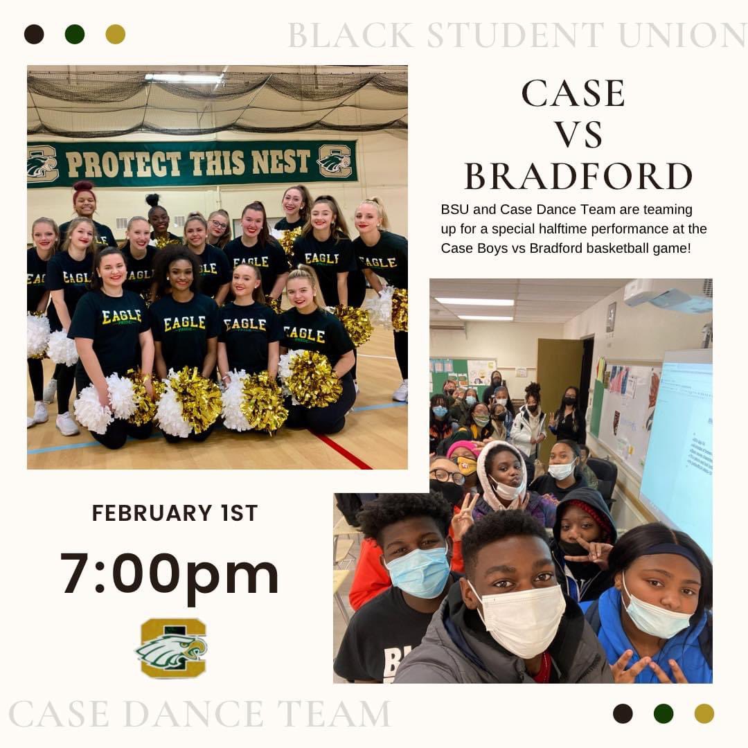 We’re so excited to team up with BSU for a special halftime performance at the Case Vs Bradford Basketball game on February 1st!