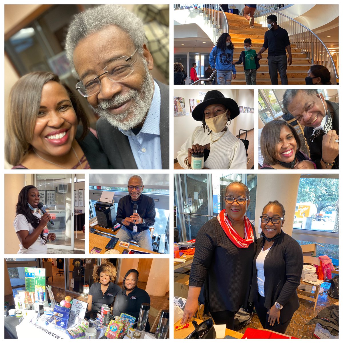 evadcoleman's tweet photo. Such a beautiful day #RealizingTheDream #HealthyLivingExpo @AfroAmerMuseum #Dallas #MLKDay2022. Kudos to event founder @penonfire #CherylSmith - phenomenal mentor, publisher and friend who pushes us to work hard for our people, health and wealth. #IMessenger #TexasMetroNews https://t.co/K1uvMkCLS4
