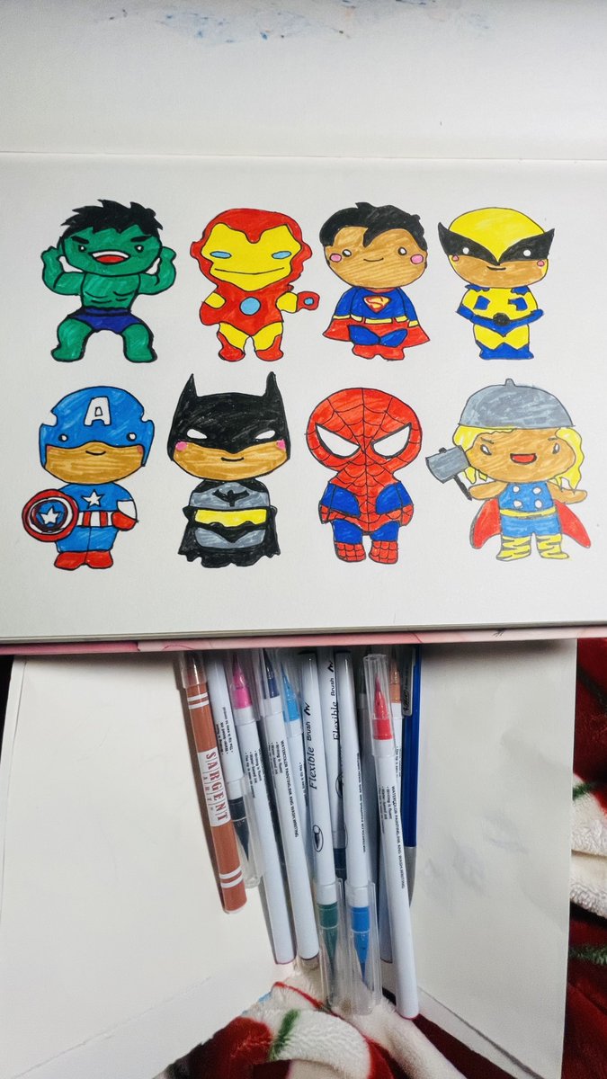 Divya_Mudunuri's tweet photo. Not a fan of Marvel , But it was fun sketching them ππ€πβ€οΈ
#superherodoodle #superheroes #isketch #pencilsketching #brushtip https://t.co/f4DfbCXsIn
