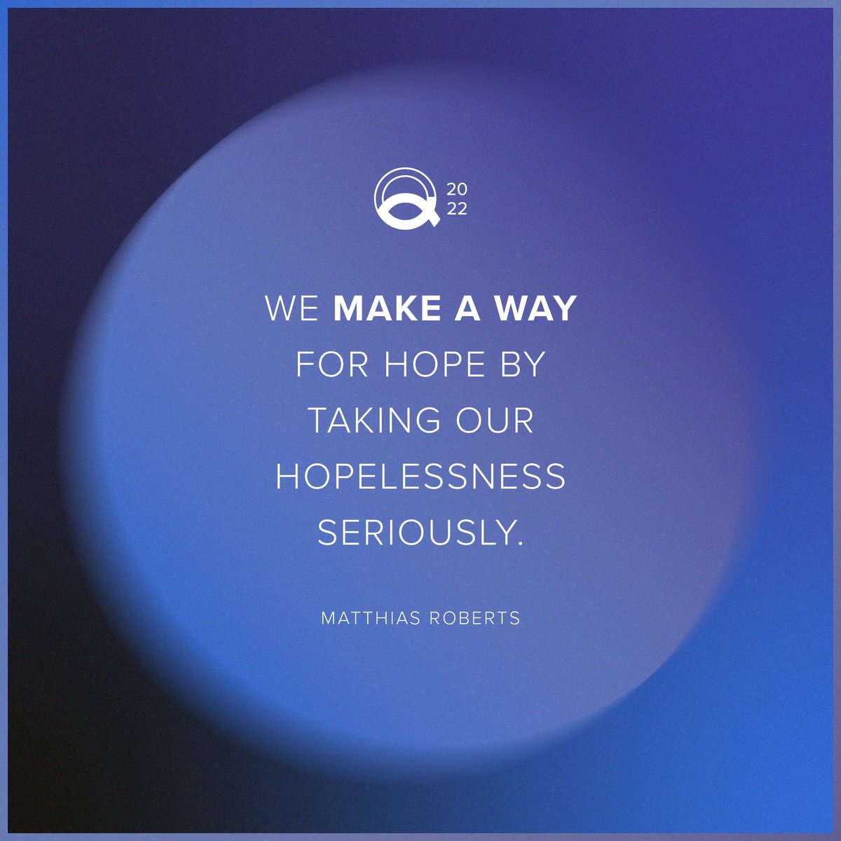 qchristianorg's tweet photo. "We make a way for hope by taking our hopelessness seriously."

What a moving, timely message from @matthiasroberts.

We're grateful for every participant and contributor who played a part in this unforgettable first day of the #MakingAWay Conference. We can't wait for tomorrow! https://t.co/CFKNOxqeS3