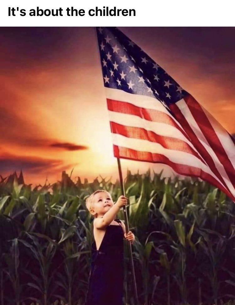 VBatgirl99's tweet photo. Let's save our country for their future. 👇❤️🇺🇸 https://t.co/JW754RAmjX