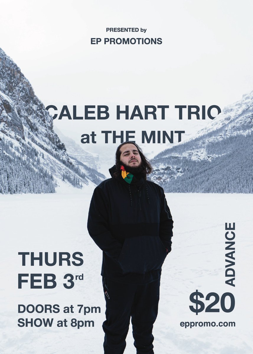 eppromo250's tweet photo. Come unwind with @IAmCalebHart and members of The Royal Youths, Karl Williaume and Rhett Reilkoff, on Thursday, February 3, at The Mint for a special evening that only a limited size audience will get to experience. Tickets at https://t.co/STx9vfjsoS
#yyj #yyjmusic #yyjevents https://t.co/Wk5kSn9oyx