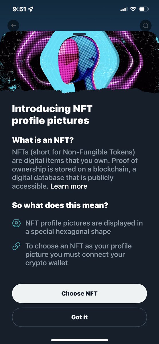 NalaWhore's tweet photo. Uh why do I need NFT in my profile picture? Is this the future? https://t.co/Q7bn9rLbua