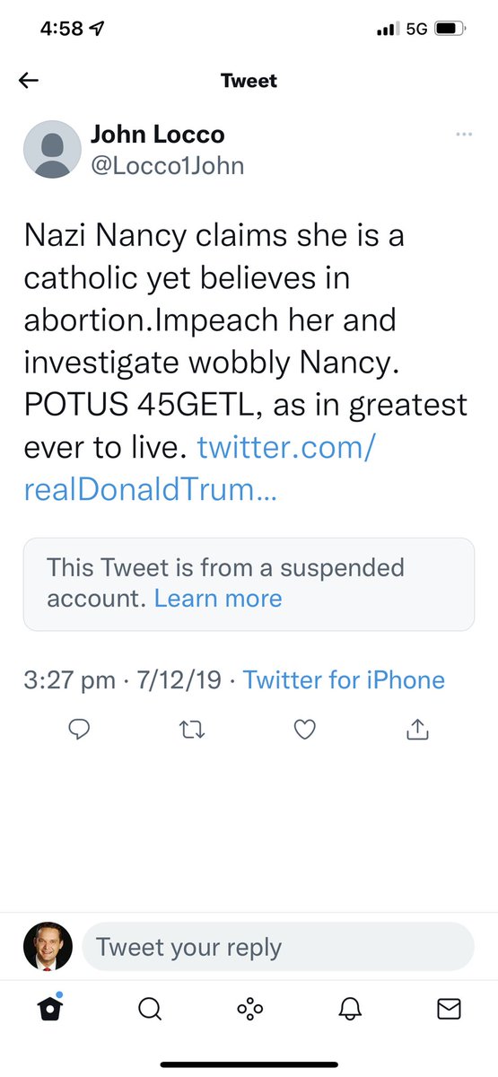 CarlBernstein2's tweet photo. @crikey_news @theshufflediary This qanon online conspiracy theorist @Locco1John 😭🤣😂 https://t.co/tJsZJ08SSH