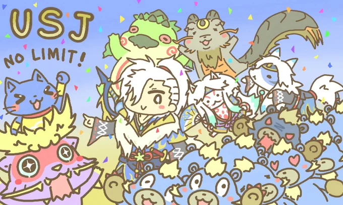 【たくさん遊ぼうUSJコラボ☆】今週はイベクエ4つで盛りだくさん♪USJコラボアイテムもたくさんあるからリプ欄にまとめていこう～☆  #モンハンライズ #USJ #3DS 