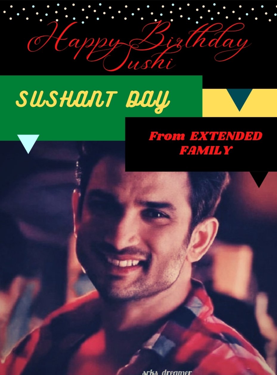 Today is the Birthday of Legendary star SUSHANT SINGH RAJPUT 
HAPPY SUSHANT DAY 