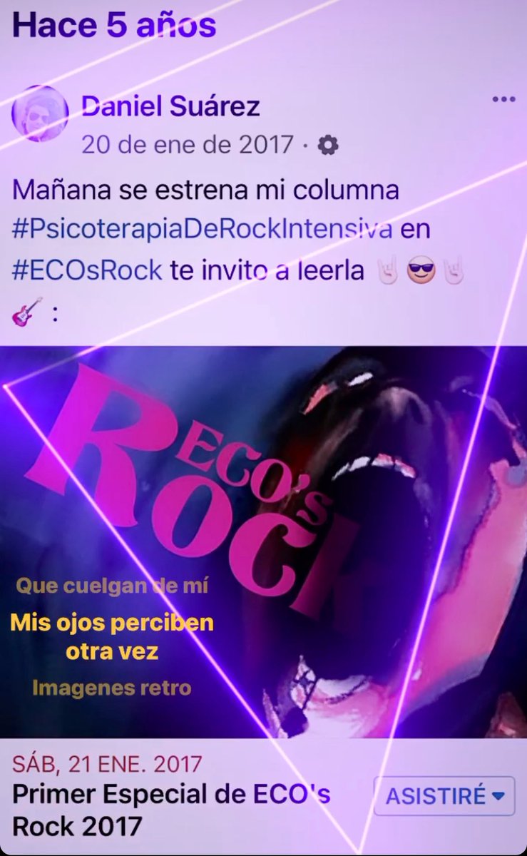 PsicoteraRockIn's tweet photo. ♾ El origen de #Psicoterapia_de_Rock_Intensiva/@PsicoteraRockIn #Parte_3 desde @psicoterarockin_16 🤘🏻😎🤘🏻🎸‼️📲⬇️
https://t.co/uvf70BUpM1 https://t.co/m211LyDZI4