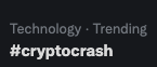 MtmacEth's tweet photo. It's gotten to the point that if on any given day I don't see this on my "What's happening" tab - I refresh my window thinking Twitter is stale... and surely enough - it will be trending again... and again... #cryptocrash #whenisitnot https://t.co/QSoacYeN1X