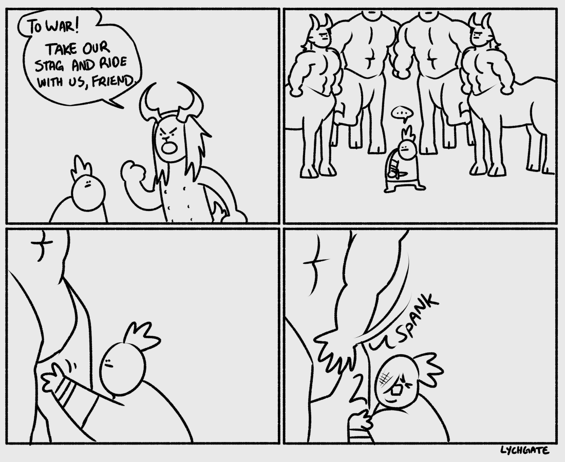 i miss playing a bad game and making horse shit jokes off whatever quest i did 