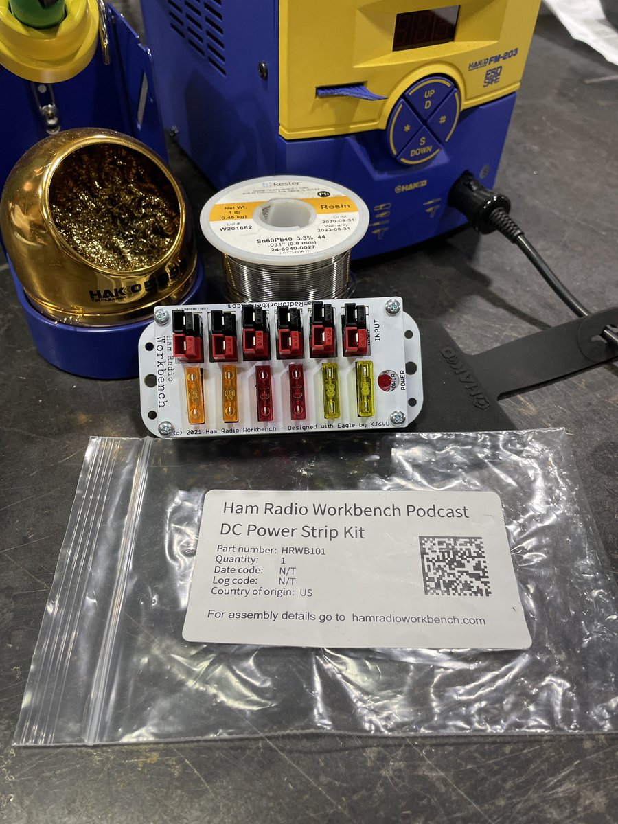 Just finished assembling my DC power strip kit from @HamWorkbench This kit is available now from <a href="/digikey/">DigiKey</a>