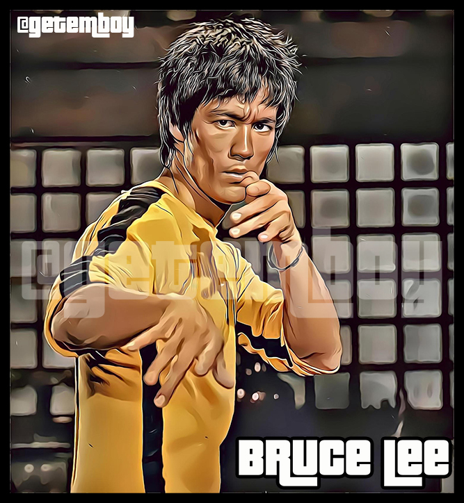 Paying Homage to the Dragon... #BruceLee #GameOfDeath #GETEMBOY