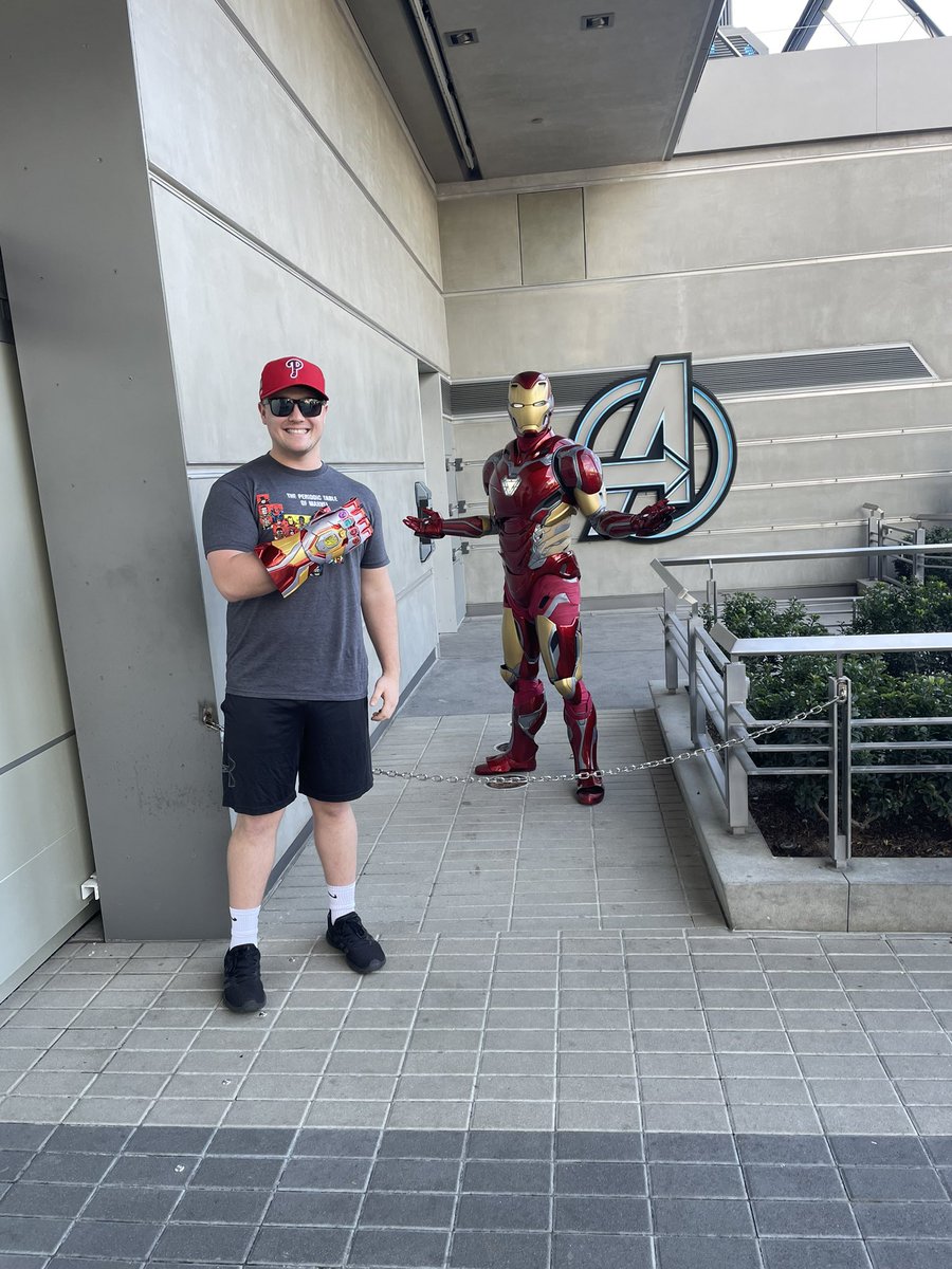 giannaamaglio's tweet photo. Ian at Avengers Campus in California Adventure made my child Jimmy’s day! He was an amazing escort for Iron Man! #castcompliment https://t.co/G84Y9aOV5K
