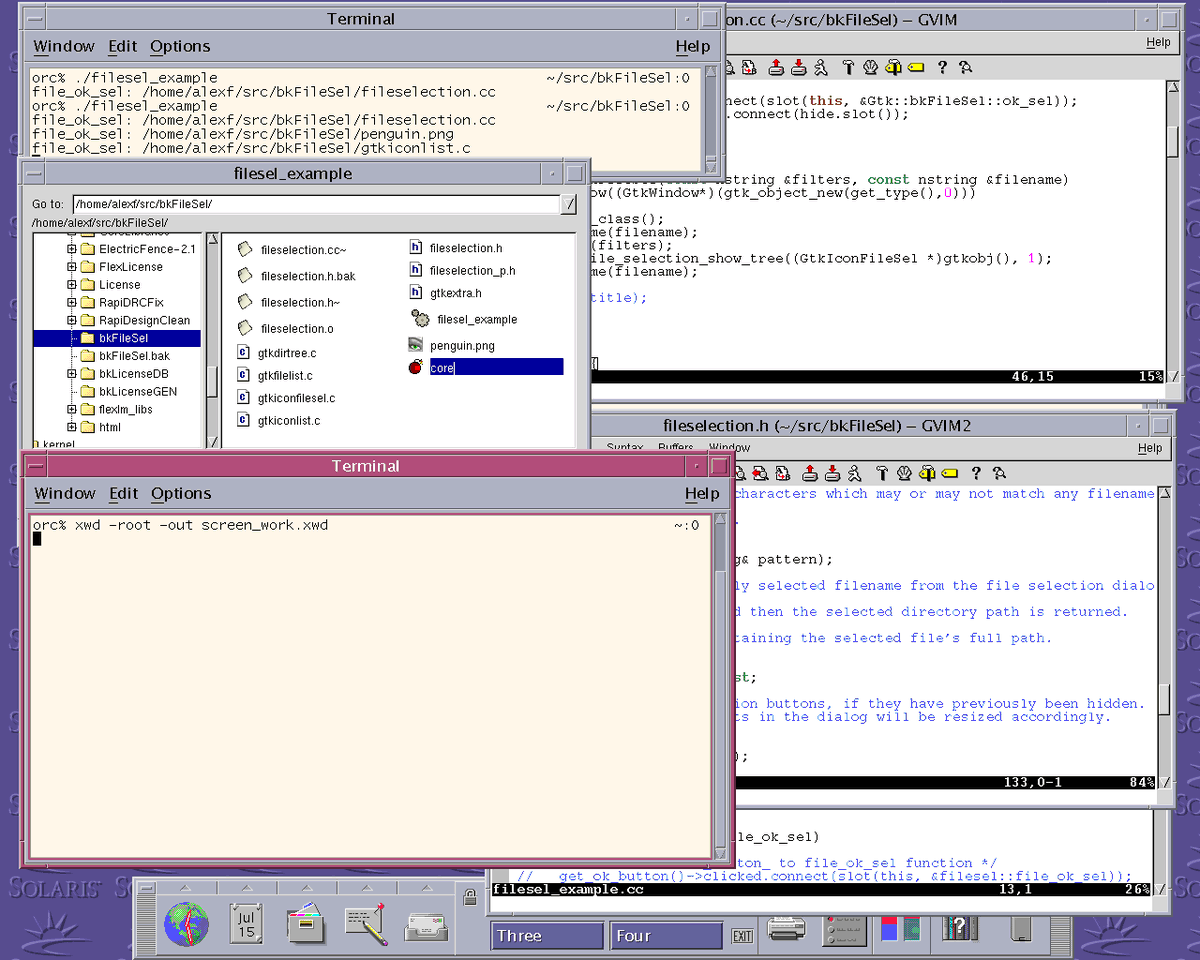 strlen's tweet photo. Found X11 screenshots I took on my various UNIX (Irix, Linux, Free/Net BSD, Solaris) machines ~20 years ago. /cc @lusis as it features #windowmaker on EFNet! https://t.co/g6e9CLKzil