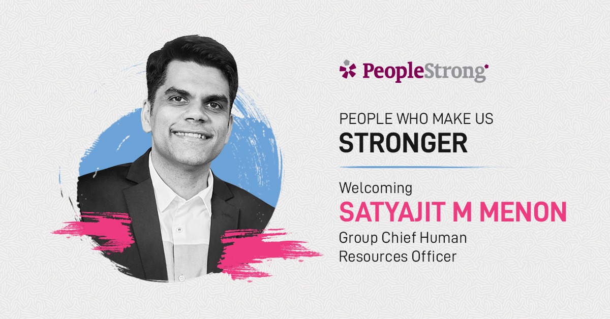 Welcoming Satyajit M Menon, who joins us as our Group Chief Human Resources Officer. With over 20 years of experience, Satya has worked globally helping companies build a culture of joy, energy & meaning at work. Wishing him the absolute best ahead! #WeArePeopleStrong