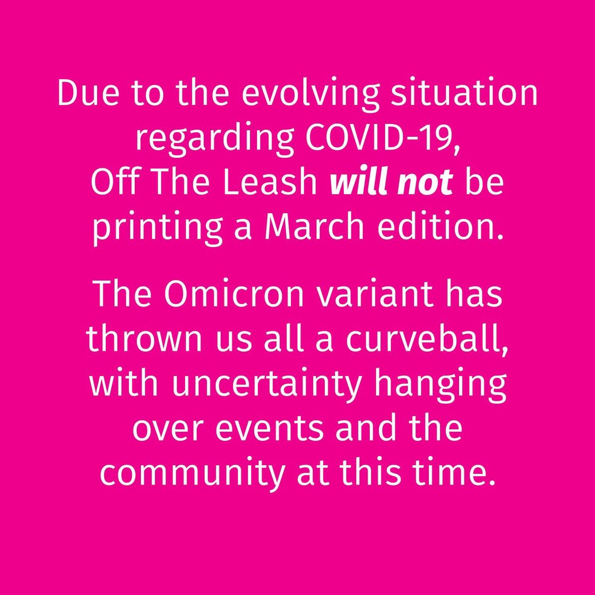 Off The Leash tweet media