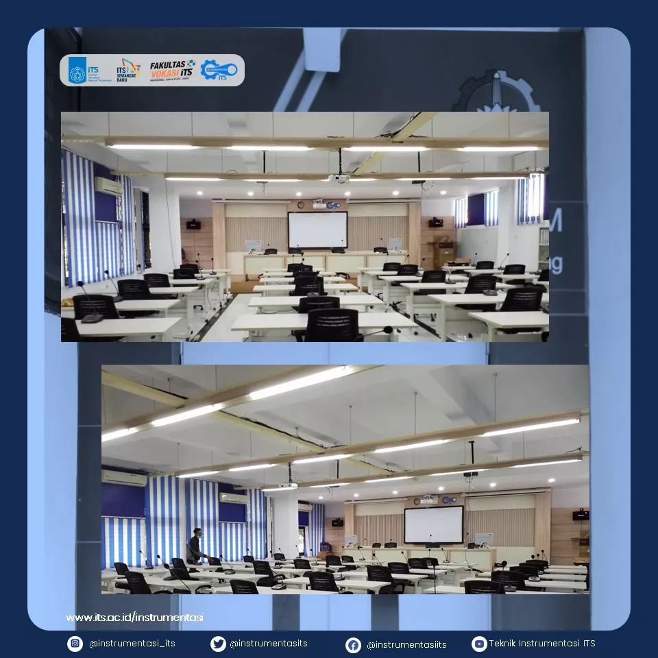 Departemen Teknik Instrumentasi menyediakan sebuah ruang sidang. Ruangan yang berkapasitas 48 orang ini didesain khusus agar lebih eksklusif dan resmi dibandingkan ruang lain.

#ITSSurabaya
#ITSCampus
#InstrumentasiITS
#TeknikInstrumentasi
#VokasiITS
