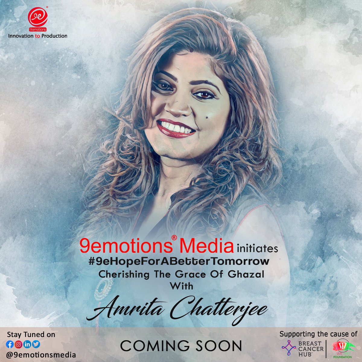 #COMINGSOON !!
.
9emotions® Media initiates #9eHopeForABetterTomorrow Cherishing The Grace Of Ghazal With AMRITA CHATTERJEE #EP56
.
<a href="/9emotionsmedia/">9emotions® Media</a> 

#indiantradition #music #musician #singers #hope #indianculture #artists #peformer #9emotionsmedia #ghazal #StayTuned