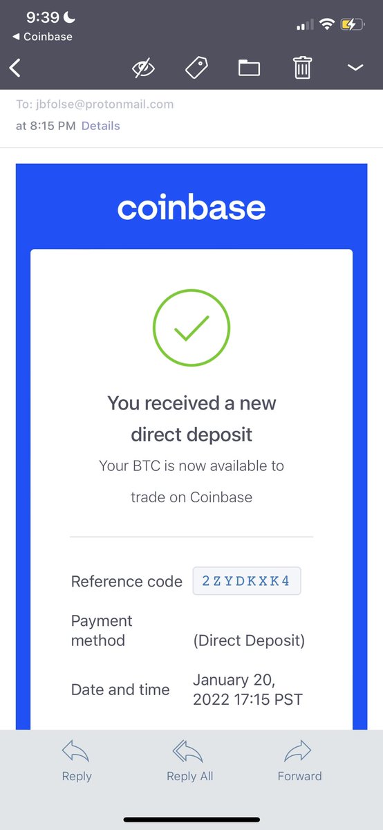 CryptoHotep's tweet photo. As a reminder direct deposit directly from your company’s paycheck works on #Coinbase. I don’t want to hear any excuses of not getting into #crypto right now. 

And yes I got paid in #btc but you can get a portion directly deposited into any crypto of your choosing. https://t.co/5Rf9M6XjRM