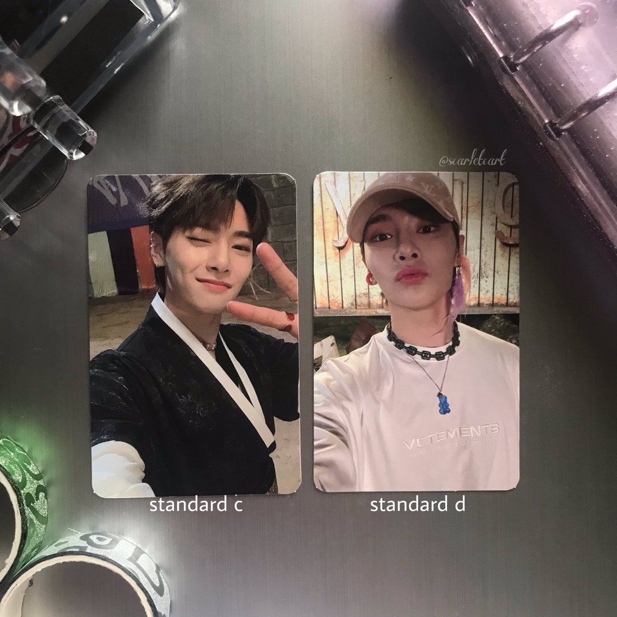 scarletcart's tweet photo. ꒰ wts | lfb | ph ꒱ #ryeonhands 

[ O N H A N D ]
i.n standard c &amp; d ☼ noeasy pc ☼ !

𓂋 php 150 each
𓂋 can lower if payo
𓂋 mop: gcash
𓂋 reply "mine" or dm to claim

⌗ jeongin in i.n noeasy hanbok cap photocard skz chan felix seungmin han changbin lee know hyunjin ! https://t.co/qlB0Trt7hw