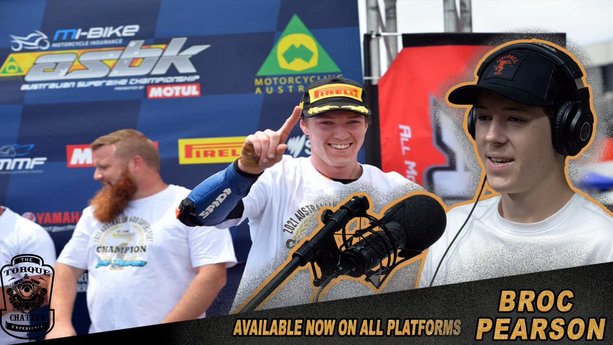 TorqueChatter's tweet image. Our special guest for show #058 of Torque and Chatter is 2021 Australian Supersport Champion, Broc Pearson.

The full show with Broc is now live on the Torque &amp;amp; Chatter Youtube.  #asbk #m33productions #chattercrew @ASBK