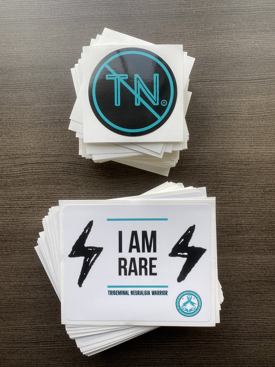 GOMN5k's tweet image. Trigeminal neuralgia stickers are here! Get yours for Rare Disease Day - coming up on 2/28! gettingonmynerves5k.com #trigeminalneuralgia #trigeminalneuralgiaawareness #gettingonmynerves5k #chronicpain #chronicillness #RareDisease