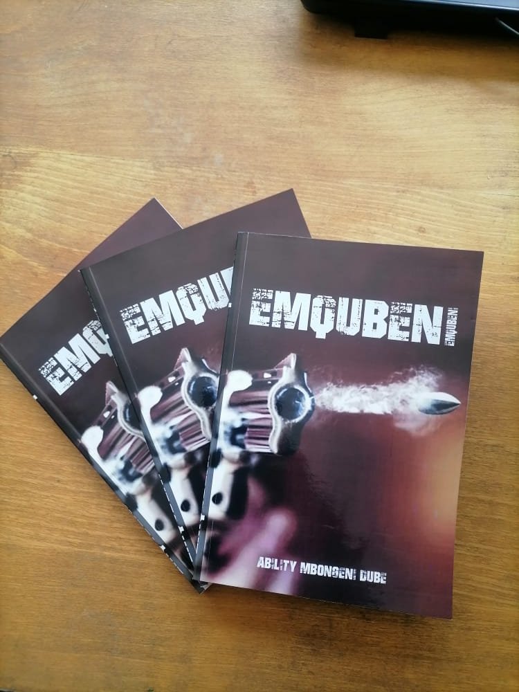 #ndebeletwitter 

Impilo lemfinhlo kumvelonye. Uchuku, ubugwelegwele kunye lokuchithwa kwegazi labamsulwa sokuphenduk' inhlalayenza. Uluntu ludangele, Ubuntu busibathele, uzulu uthithibele.

*_A Novel By Mbongeni A. DUBE_*
*_A product of Ubuntu Afro-Publishers_*