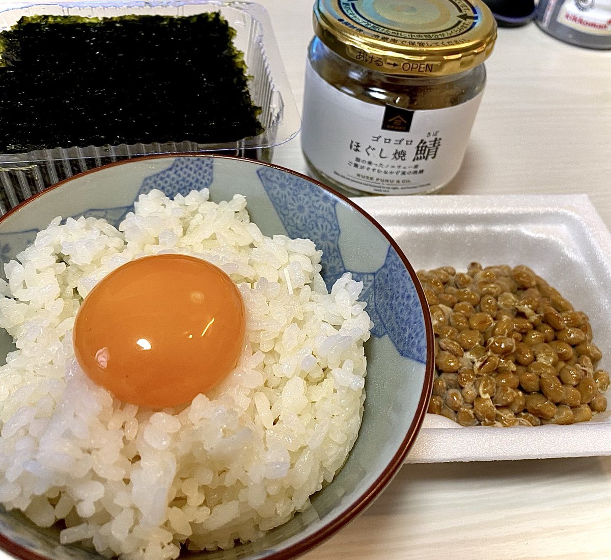 Japanese traditional breakfast TKG! たまにはこんなのも良しかと！✨