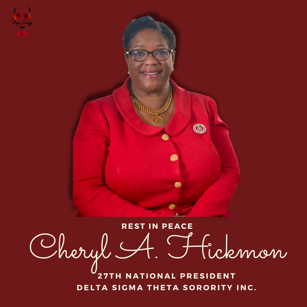 The Nupe Swagg family with heartfelt sympathy extends our deepest condolences to the Hickmon family, friends and the members of Delta Sigma Theta Sorority, Inc on the passing of National President, Cheryl A. Hickmon.❤️