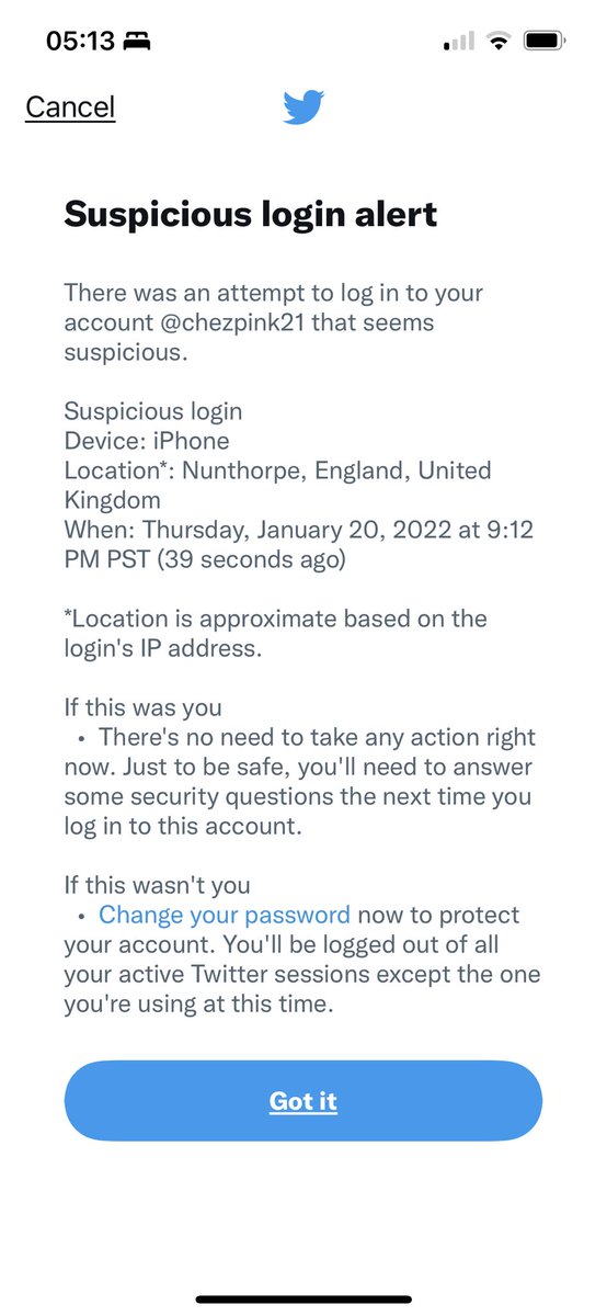 chezpink21's tweet image. When someone tries to hack your account 🤣 in Nunthorpe wtf! #hackedoff #hackoff