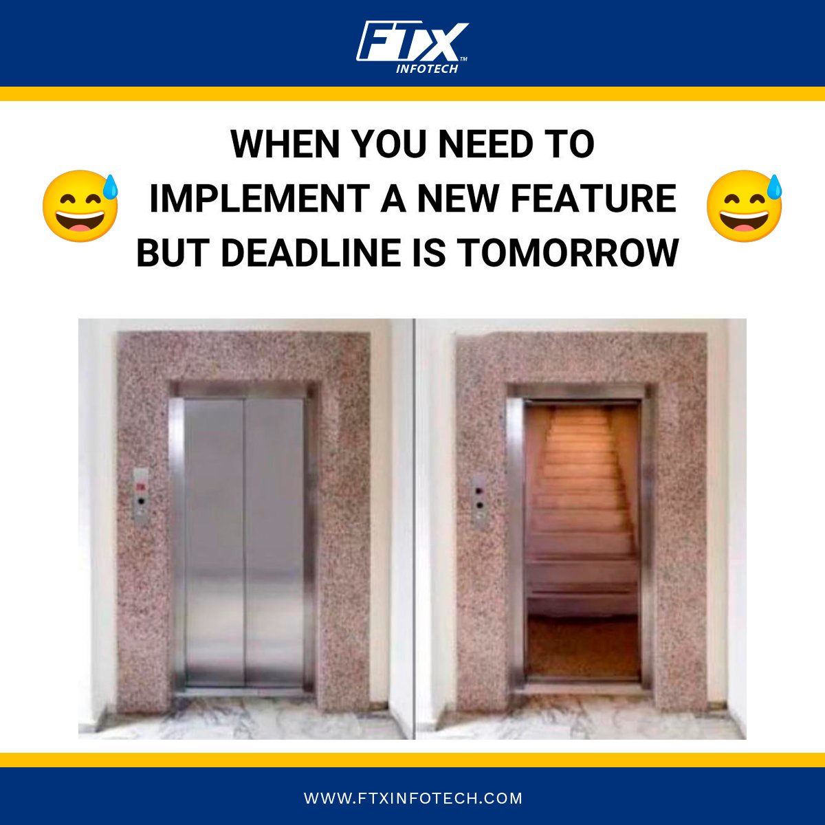 FasTraxInfotech's tweet image. It is Humor Time! 

#Humortime #FridayFun #FasTraxInfotech #FTxInfotech