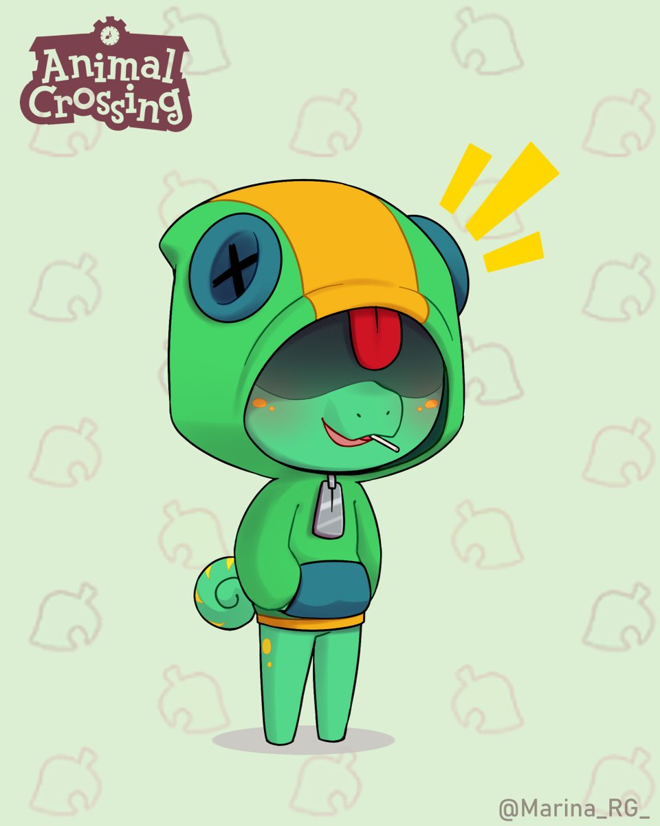 Marina_RG_'s tweet photo. More Animal Crossing crossover!! 🍃

#BrawlStars #AnimalCrossing https://t.co/J4Zm8B0GSx