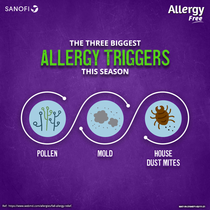 The only way to combat these allergens and stay #allergyfree is by keeping a clean, sanitised surrounding and keeping allergy medications handy!

Learn more : allergyfree.co.in/en-gb/

#allergyfree