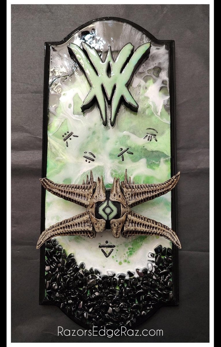 RazorsEdgeRaz's tweet photo. "My brother ruled the flat space of infinity, but I prefer these tide-washed depths… and in time, I shall make them my dominion."

    — Book: Truth to Power 
         Verse 154i:4—Call the Thrall

#Destiny2Art #Destiny2 #WitchQueen #resinart #AOTW https://t.co/q0TJSG2FH2