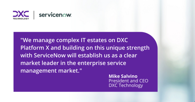 NicB007's tweet photo. Exciting news! @DXCTechnology Expands Global Partnership with @ServiceNow to Accelerate Enterprise Service Management and Operational Transformation, Underpinned by DXC Platform X™ https://t.co/xgmaRcXsAt https://t.co/tHZesKYHX7