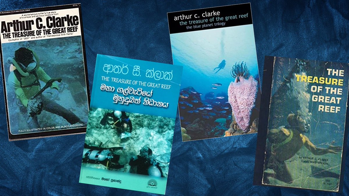 ScrollsLeaves's tweet photo. Arthur C. Clarke's "The Treasure of the Great Reef" (1964). The book began and ended with a mystery. No one has yet identified the origins of the ship which wrecked on the Great Basses Reef and left its silver treasure on the ocean floor.

Listen: https://t.co/Vh9762PVZl https://t.co/UyalXNHw3H