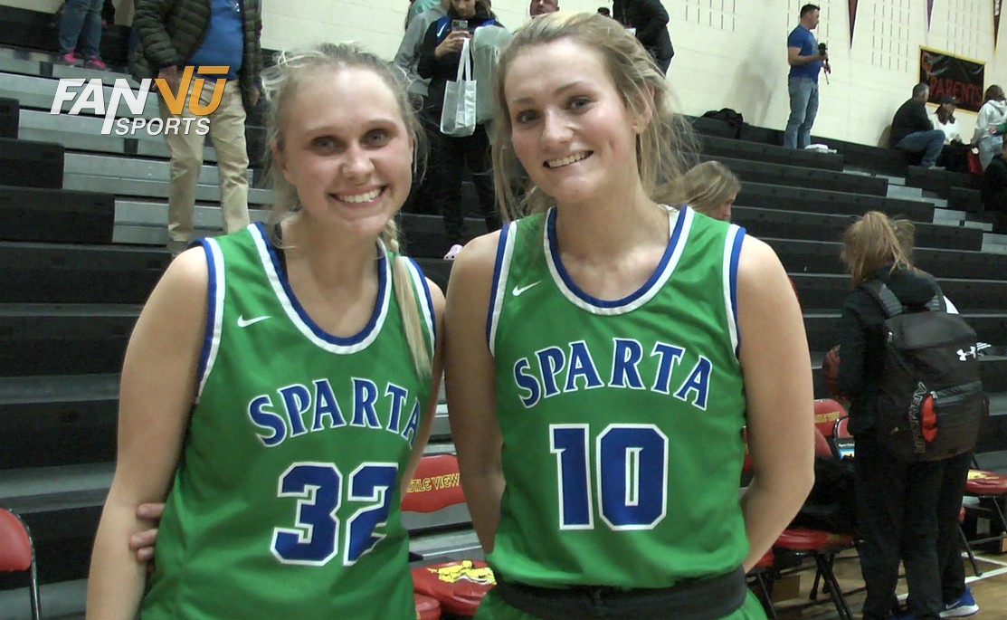 "I think we did really well handling pressure." - Payton Sterk &amp; Gabby Beauperthuy after a Doherty win over Castle View