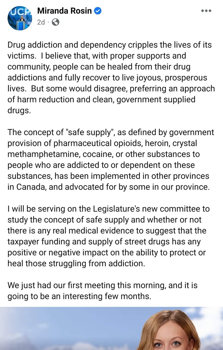 jesswithie's tweet photo. This is just a reminder that Covid Barbie is on the provincial "Safe Supply Commitee" and doesn't believe in harm reduction. This is the #UCP. #Ableg #abpoli #FireTheUCP https://t.co/3EuyAQgZcG