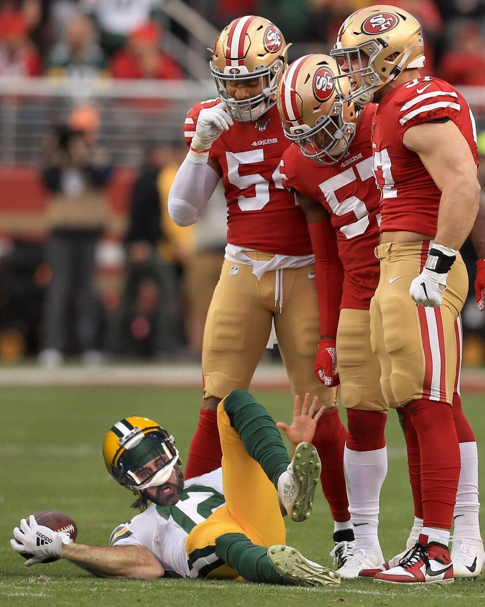 nineralex's tweet photo. BEAT THE PACKERS!!! #GoNiners #FTTB #49ers https://t.co/vzns6eAkIM
