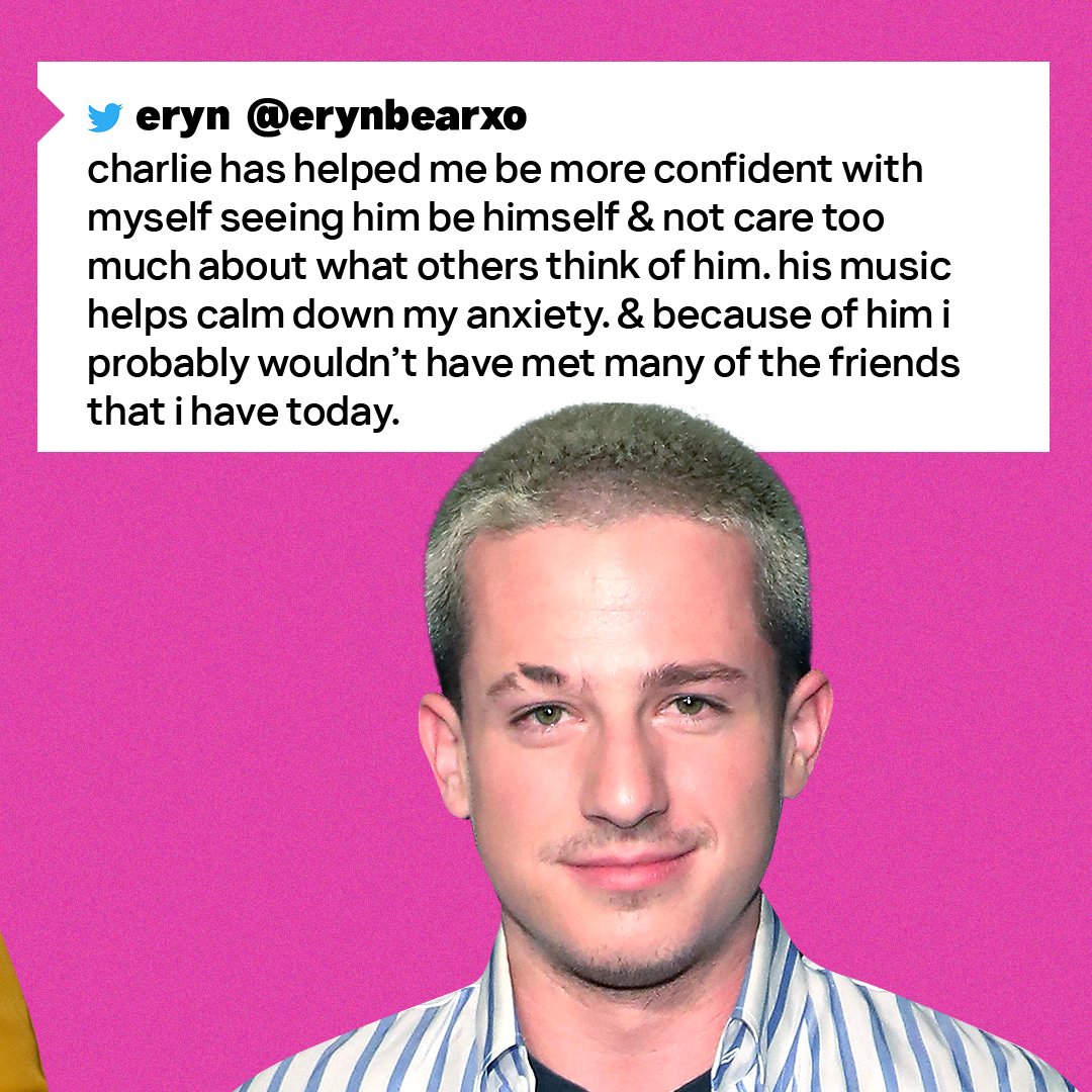 MTV's tweet photo. @charlieputh We asked, YOU answered! 💚 💡

Here's why @intothefolklore, @arriigbcputh, @erynbearxo, &amp; @cputhfamily love @charlieputh: https://t.co/JWOUTvYi1U
