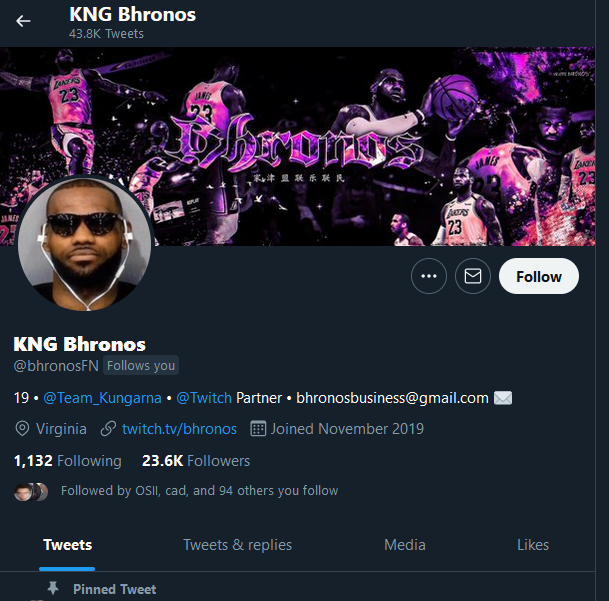 Fan of the day ‼️💯👑💪 Keep up the grind <a href="/bhronosFN/">PL Bhronos</a>