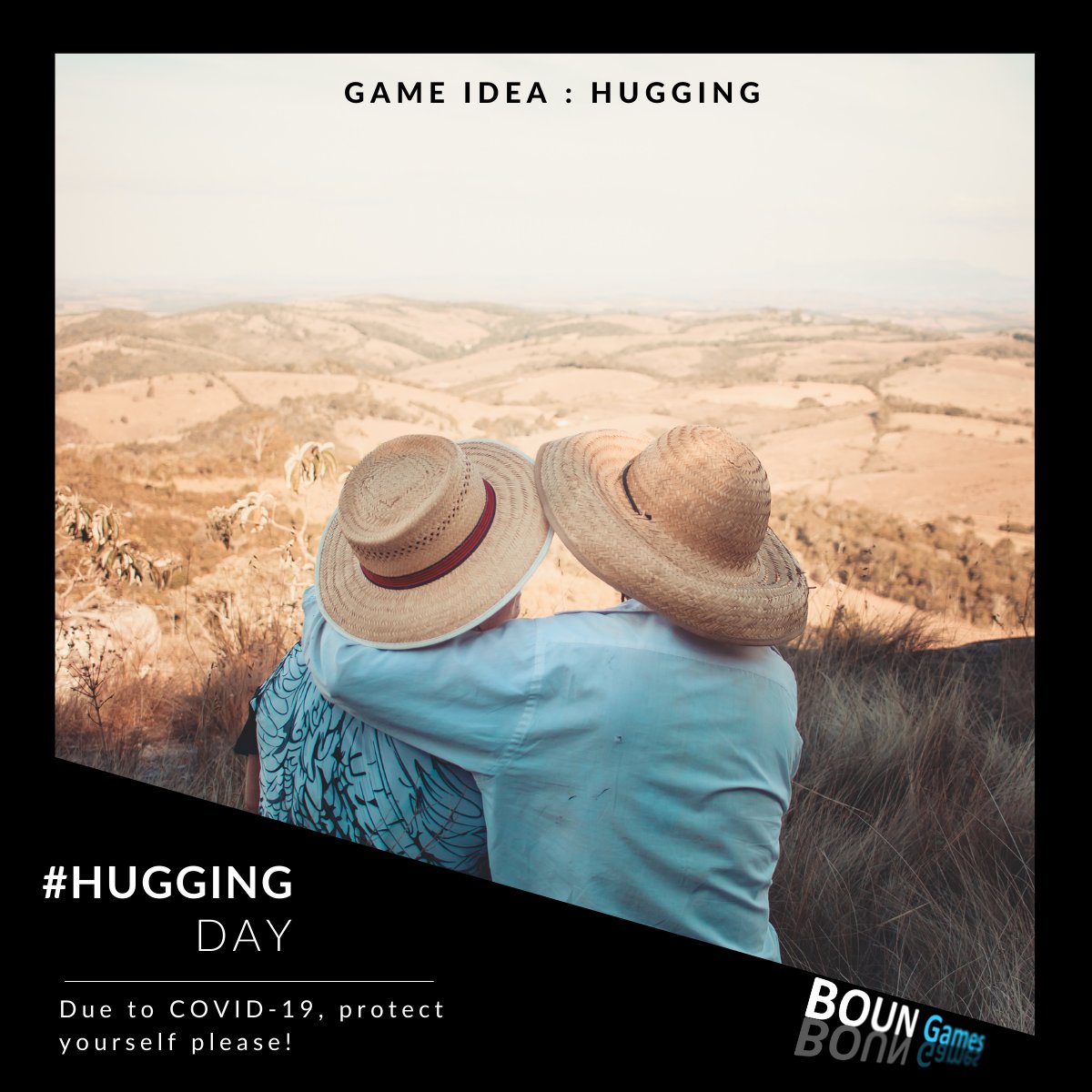 BounGames's tweet photo. 🤗 GAME IDEA : HUGGING on #HuggingDay 
#BounGames #BOUN #mobilegames #gamedev https://t.co/htqxf5yEqJ