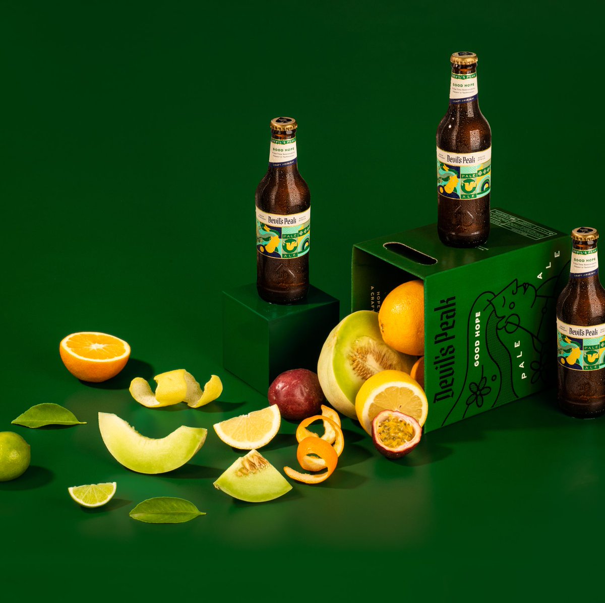 DevilsPeakBeer's tweet photo. Devil’s Peak Pale Ale is packed with citrus and melon flavours, delicious and refreshing! Beer with more Flavour.💥 

#devilspeakbeer #devilspeakgoodhope #goodhopepaleale #paleale #beerwithmoreflavour #addflavour #flavoursome #craftbeer #SACraftBeer #SABeer https://t.co/E7JVY3rb6c