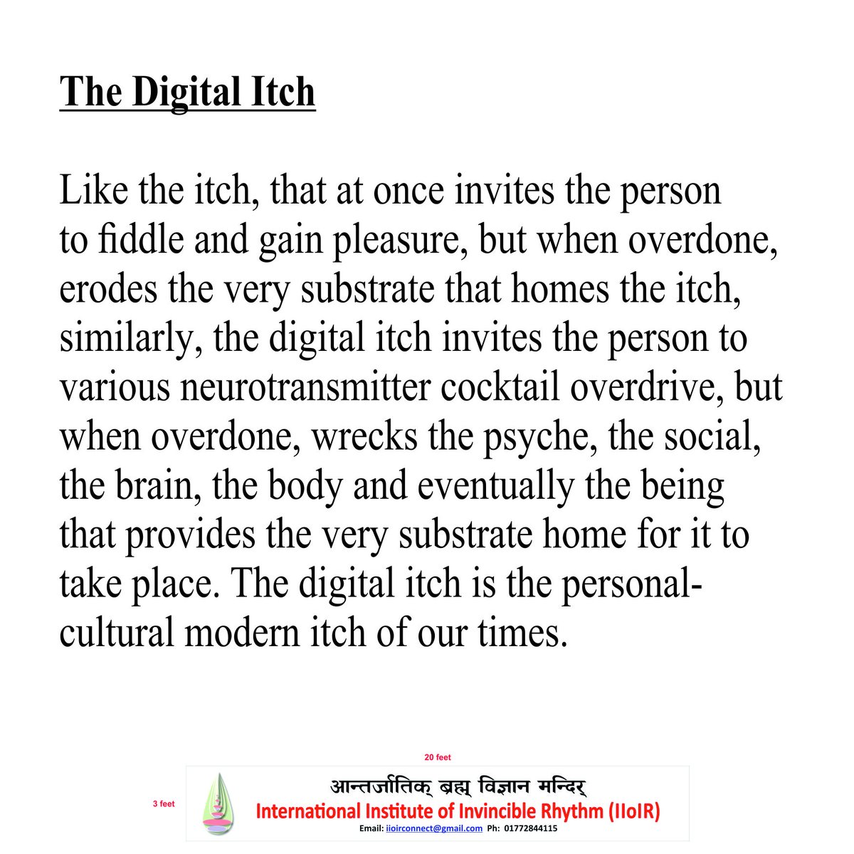 RhythmInstitute's tweet photo. #thedigitalitch #iioir https://t.co/6Yf6JrYXqr