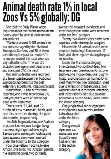 We have the best Veterinary experts.. the average annual animal death rate that is accepted according to global standards is 5%.