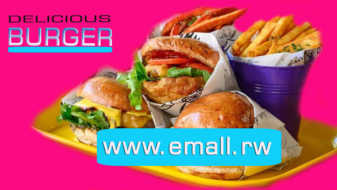 EmallRwanda's tweet photo. Start #weekend with scrumptious #burgers from Kigali best restaurants. Order a classic burger at https://t.co/tsvDMzM6Tf or call +250788385830. We deliver quickly to your doorstep.
@EmallRwanda #RwotGain https://t.co/8EHRl5VpnH