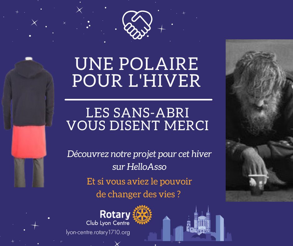 rotarylyoncentr's tweet photo. Notre opération se poursuit mais va bientôt toucher à sa fin.
Il est encore temps pour Vous de participer à cette belle opération caritative.

Pour agir et changer des vies, cliquez ici : https://t.co/EVGdMg2yzW
#rotarylyoncentre #sansabri #polaire https://t.co/1sXiZk0JHb