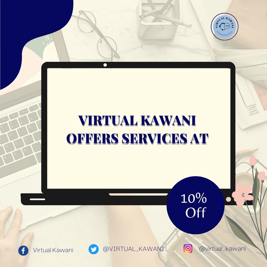 virtual_kawani's tweet photo. 💻Do you have a lot of  work loads to accomplish?
🙋I am Joyce and I am always at your service!  
                                                                           
Read more: https://t.co/0GKZnR8IA2

#Goal-Oriented
#FipinoVA 
#VAAtYourilService 
#PredictableService https://t.co/wgcHzA6Aom