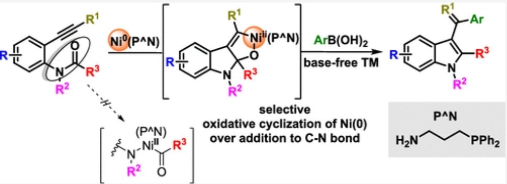 Naeem_384's tweet photo. Another contribution towards Ni-Catalysis. First Reductive coupling of amides with alkynes @JOC_OL
https://t.co/cBDQ1bnI1t https://t.co/JU1UjDFA4z