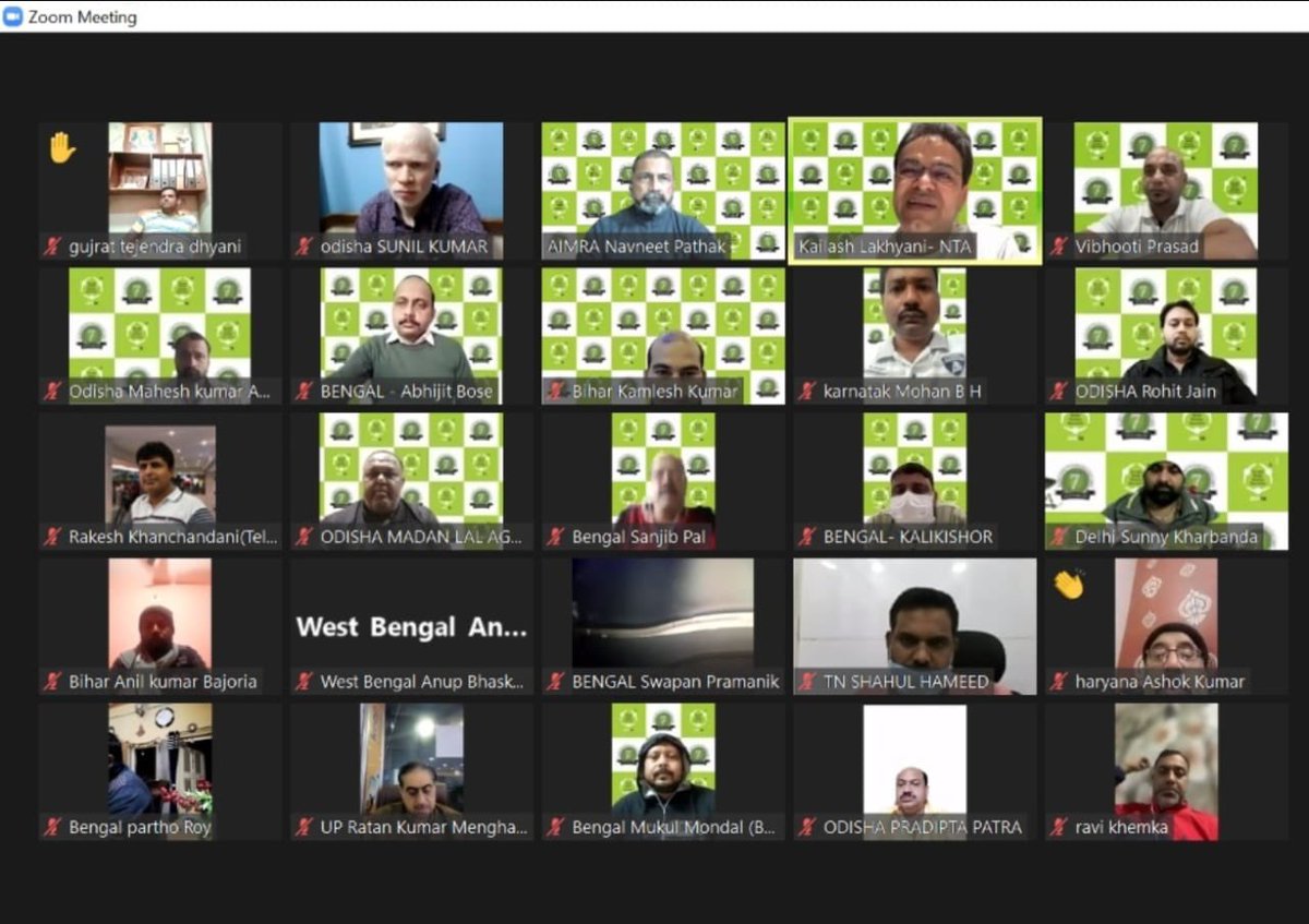 AimraIndia's tweet photo. The National &amp; State leadership of @aimraindia in virtual meet concluded to take definitive steps to protect the interests of the mobile retail trade against biased &amp; immoral brands. In one voice #HaiTayyarHum, enough of compromises, we should #FightForRight to go one step ahead. https://t.co/i7AqBsxra7