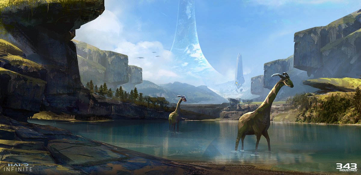 Josh Kao  (@joshkaoart) on Twitter photo More early Halo Infinite concept explorations #halo More early Halo Infinite concept explorations #halo